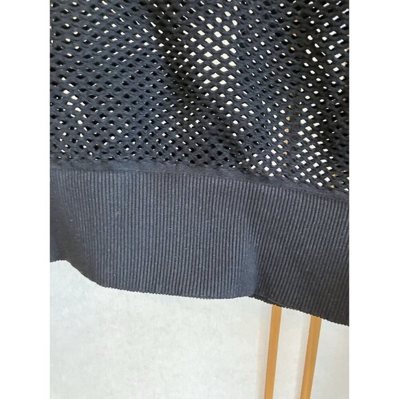 Free People Movement Black Mesh Stretchy Crop Women’s Athletic Hoodie, M/L - Picture 5 of 12